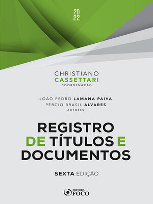 cover image of Registro de títulos e documentos